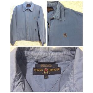 Vintage Tommy Hilfiger Golf Jacket, Light Blue